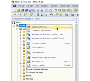 Abrir los datos generales usando el menú contextual del archivo