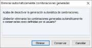 Consulta sobre las combinaciones creadas anteriormente