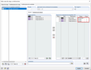 Edición de la combinación de resultados