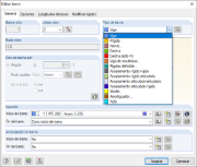 Tipos de barra en 2D-XY