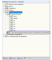 Navegador de resultados para reacciones en el soporte
