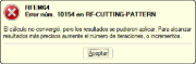 error núm. 10154