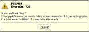 Mensaje de error