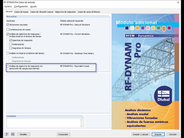 Zusatzmodulbeschreibung innerhalb des Moduls RF-DYNAM Pro