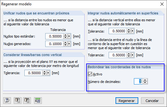 Regenerar modelo