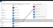Asignación de aplicaciones predeterminadas en Windows