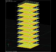 Momento de flexión para una estructura de varios pisos más compleja
