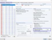 Número separado de incrementos de carga para combinaciones de carga específicas