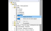 Menú contextual "Eliminar del informe" en el navegador del informe