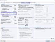 Configuración predeterminada para el número de divisiones de barras en los parámetros de cálculo global