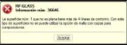 Aviso sobre las líneas de contorno