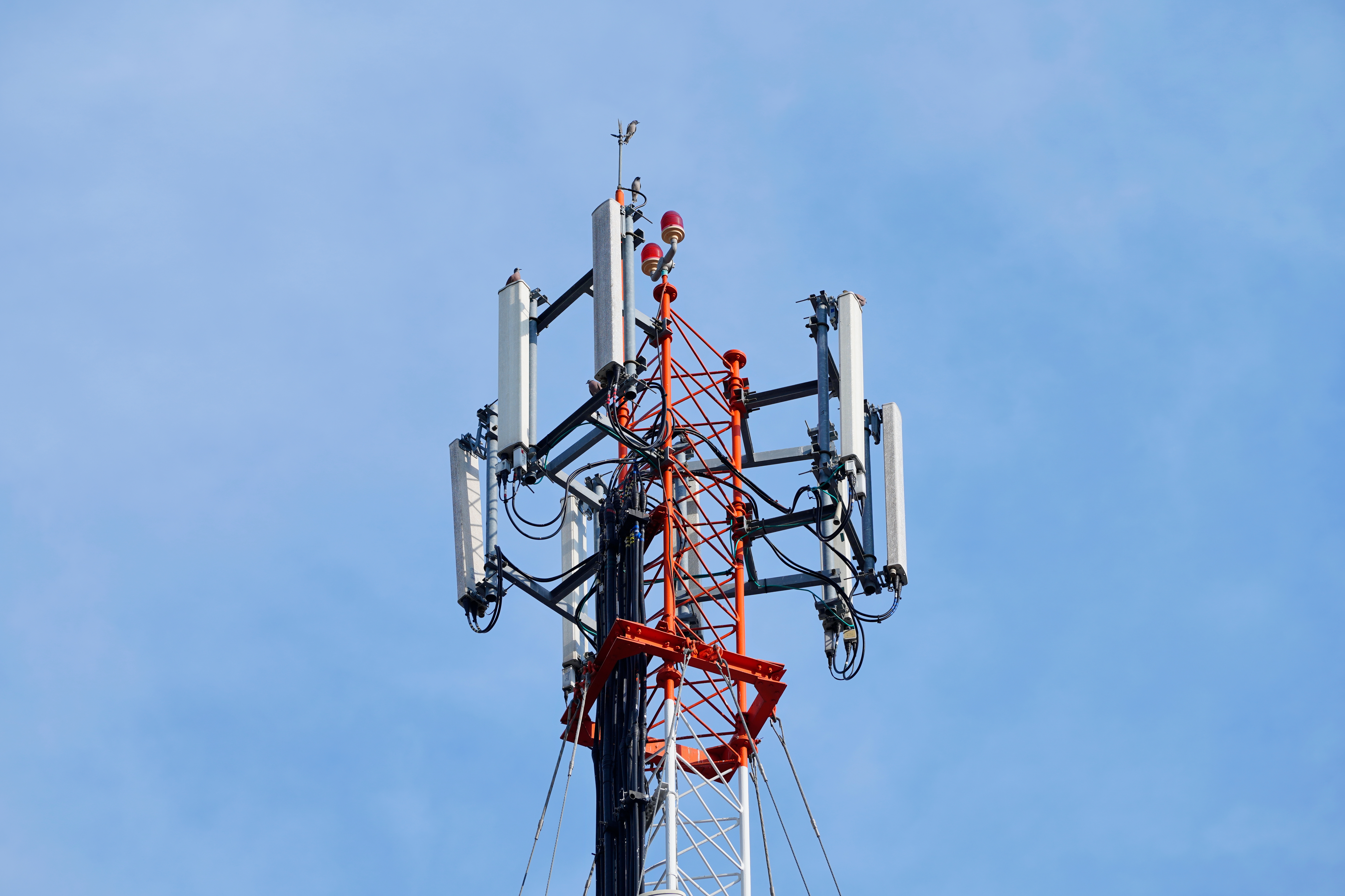 Torre de transmisión de telefonía 5G