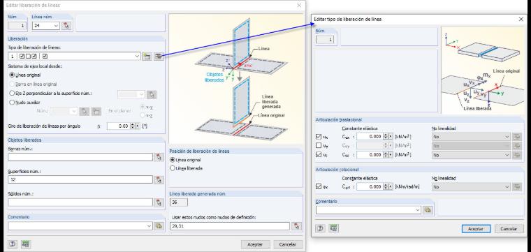Posible definición de la unión entre las superficies de fachada y los elementos de la estructura principal