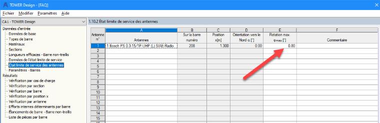 Ventana 1.10.2 - Capacidad de servicio de las antenas