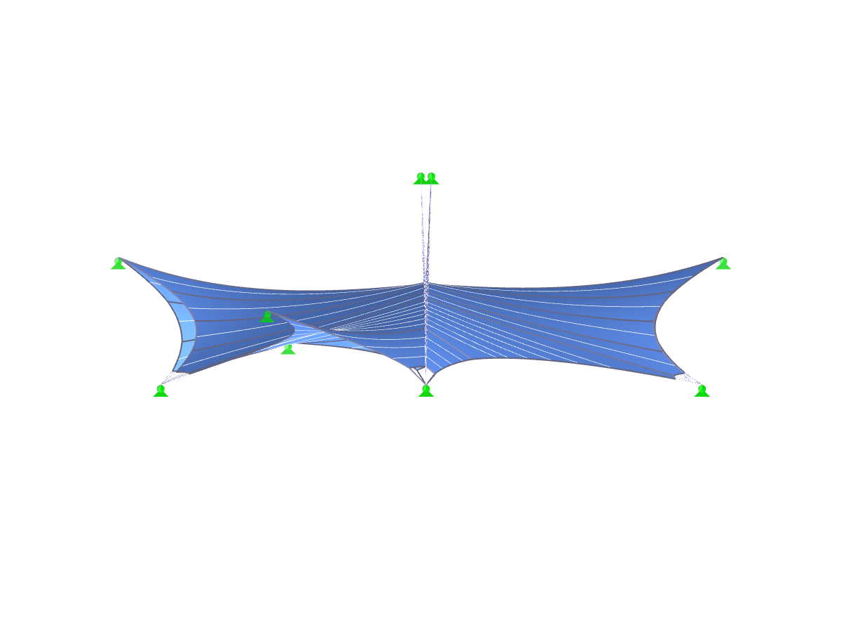 Parque de estructuras ligeras para la renovación de la estación de tren de Porta Romana, vista hacia el eje X
