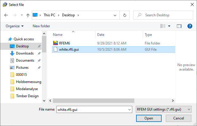 Importar archivo de configuración