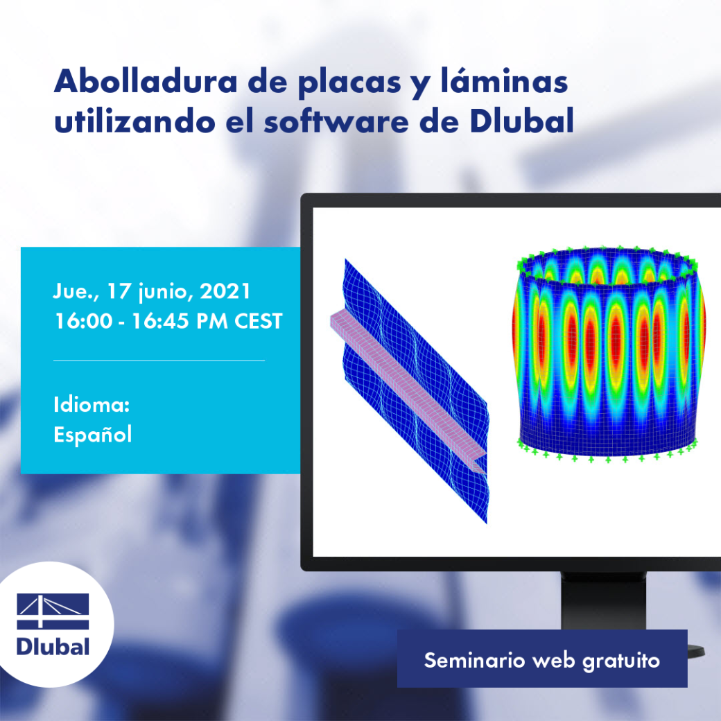 Abolladura de placas y láminas utilizando el software de Dlubal