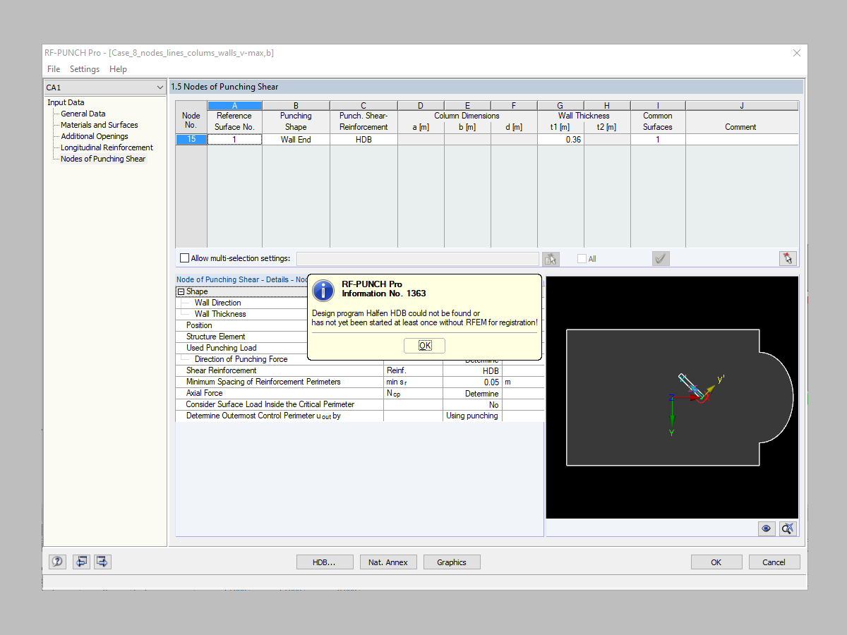 FAQ 005033 | He instalado Halfen HDB 13.60 en mi PC. La versión ya no parece ser compatible con RF-PUNCH Pro. Función de interfaz
