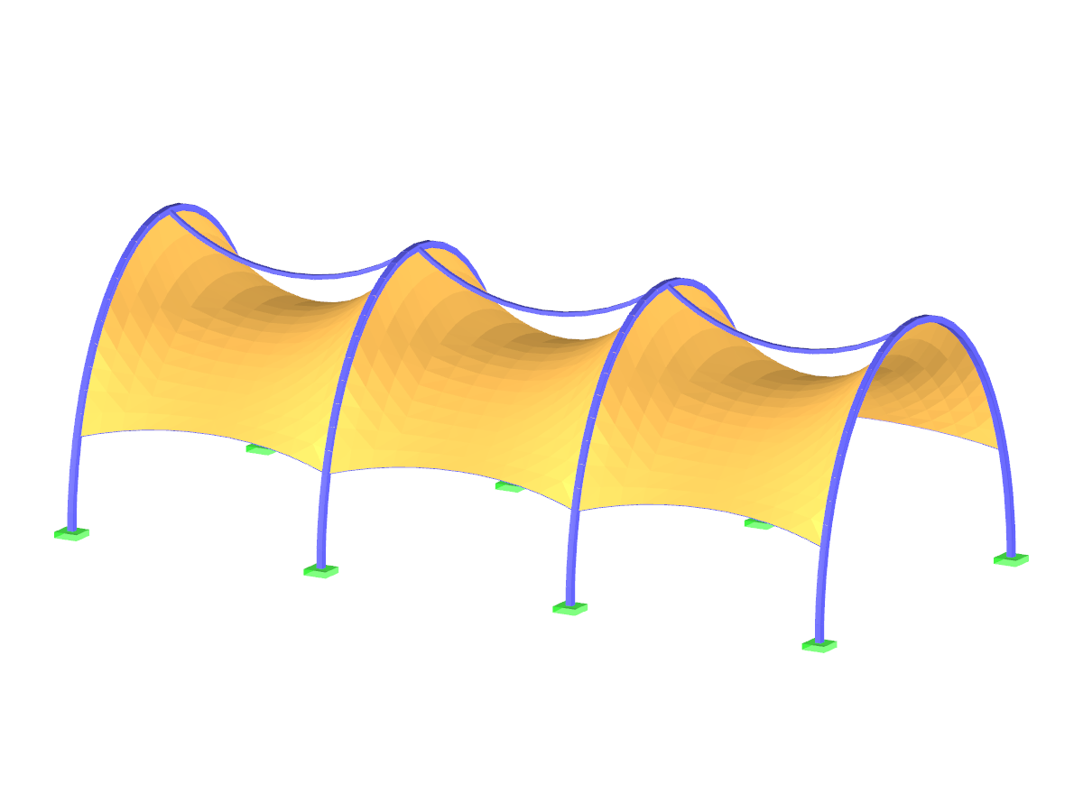 Estructura con membranas