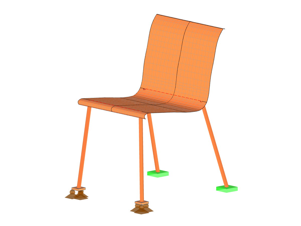 Silla con sólido de contacto
