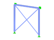Arriostramiento de acero en RFEM 6