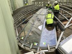 La claraboya en construcción (© Bellapart)