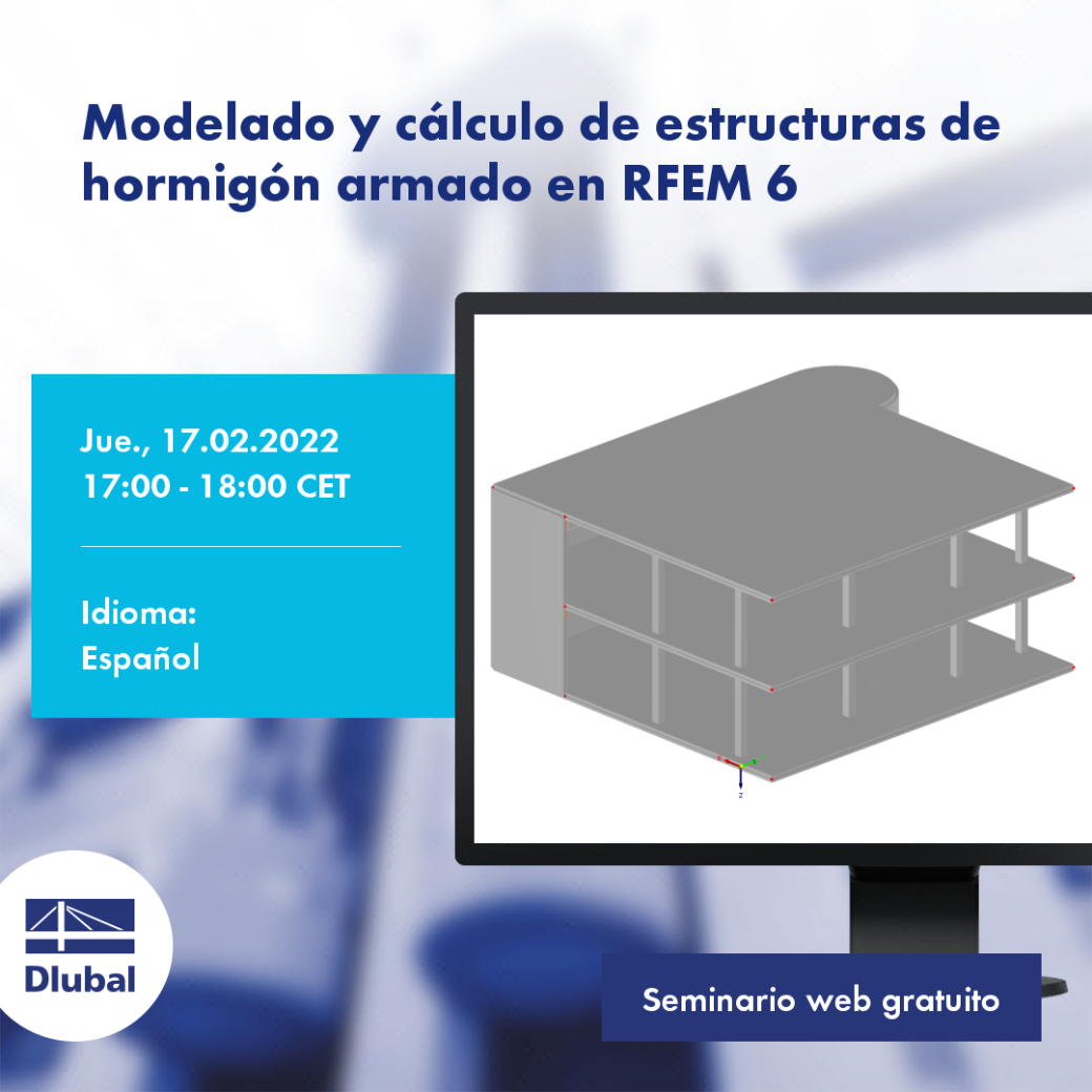 Modelado y cálculo de estructuras de hormigón armado en RFEM 6