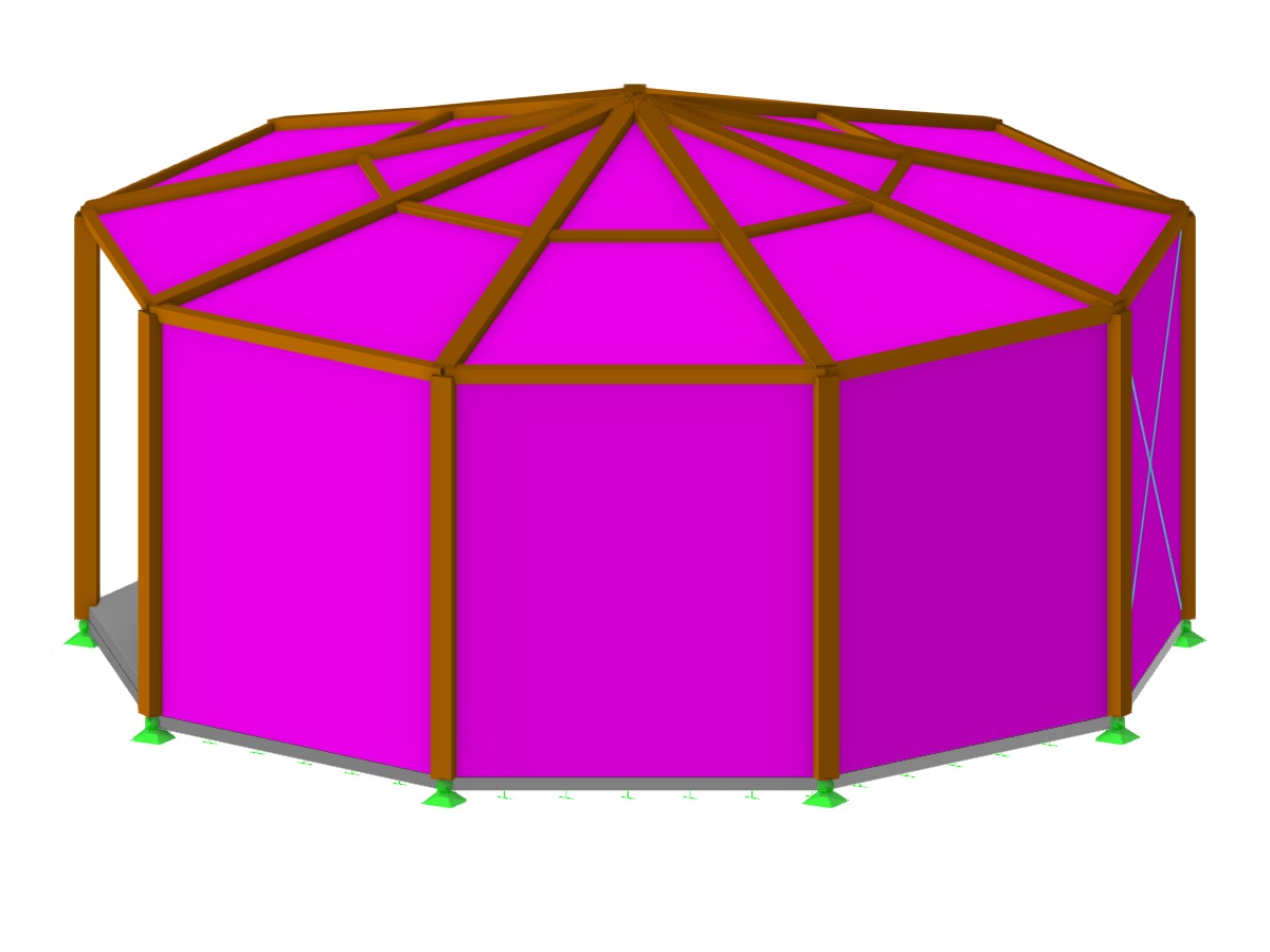 FAQ 005156 | ¿Es posible usar superficies de transferencia de carga en RFEM 6 para la generación de cargas de viento usando RWIND?