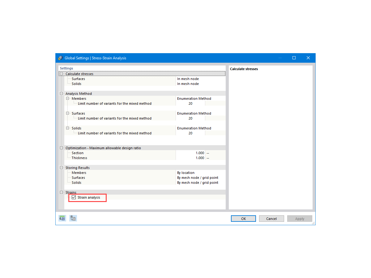 FAQ 005166 | ¿Es posible mostrar el análisis de deformación de una superficie (límite 0,5 ‰)?