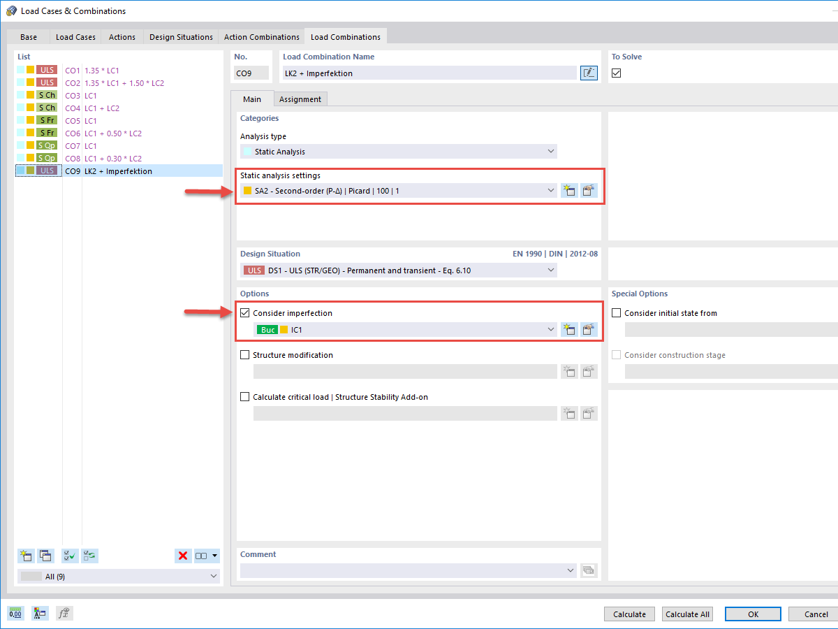 FAQ 005185 | ¿Cómo puedo generar imperfecciones en superficies en RFEM 6 sobre la base del modo de pandeo determinante?