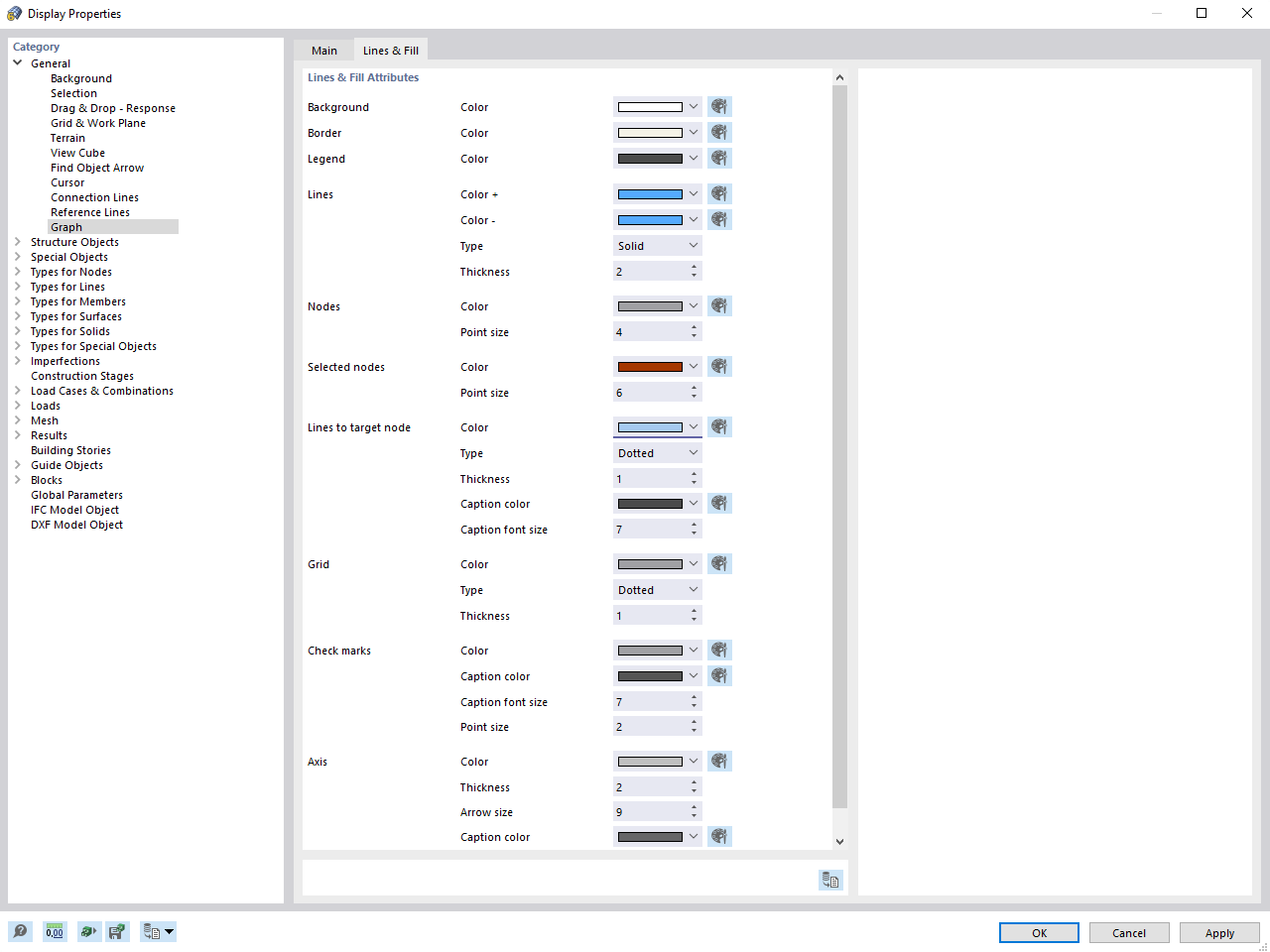 Mostrar propiedades para diagramas