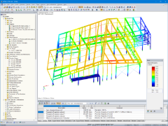 Deformación en RFEM (© m3-ZT GmbH)