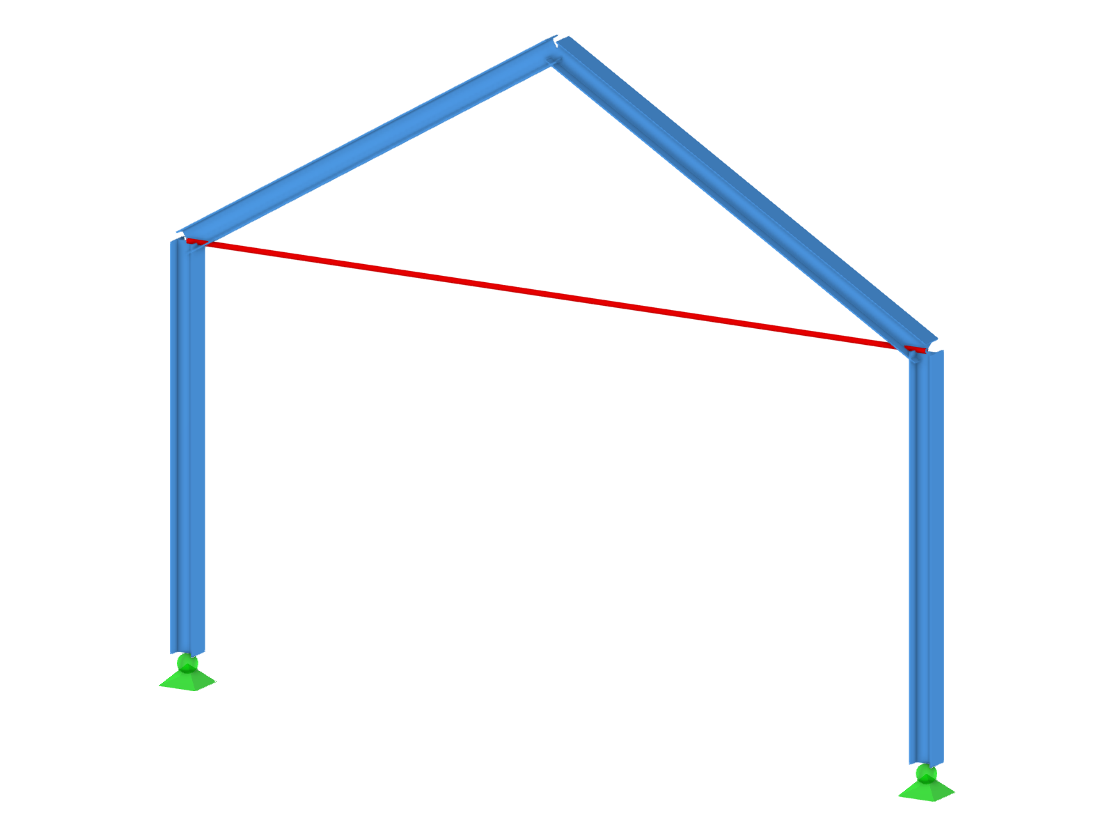 Pórtico con tirante