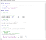 Parámetros de JavaScript de un bloque