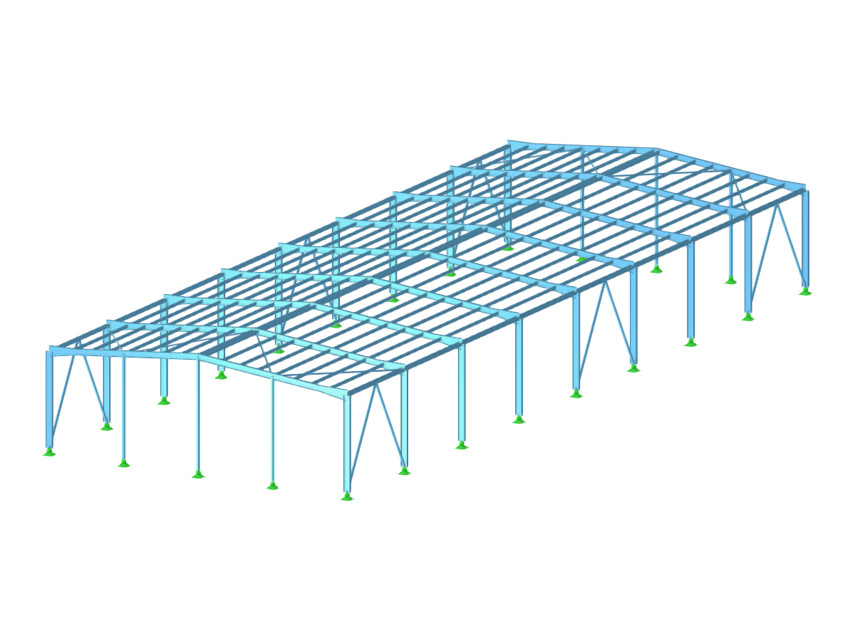 GT 000457 | Estudio de una estructura de acero compuesta por elementos de PRS con secciones variables y perfiles conformados en frío según el Eurocódigo 3 (Estudio comparativo con una estructura convencional de perfiles laminados)