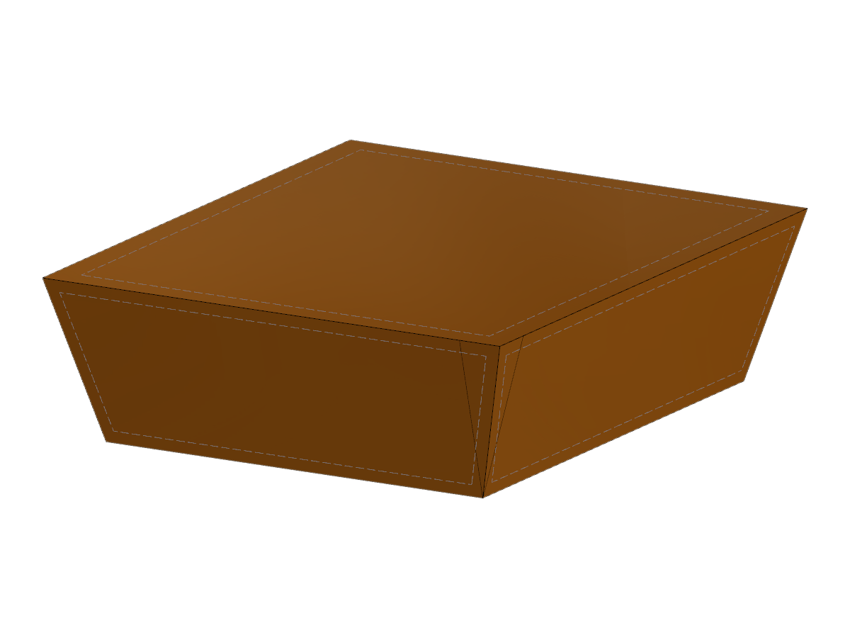 Pirámide truncada invertida con entrada de ángulo o desplazamiento. Método clave de diseño estructural para ingenieros que buscan opciones de modelado flexibles.