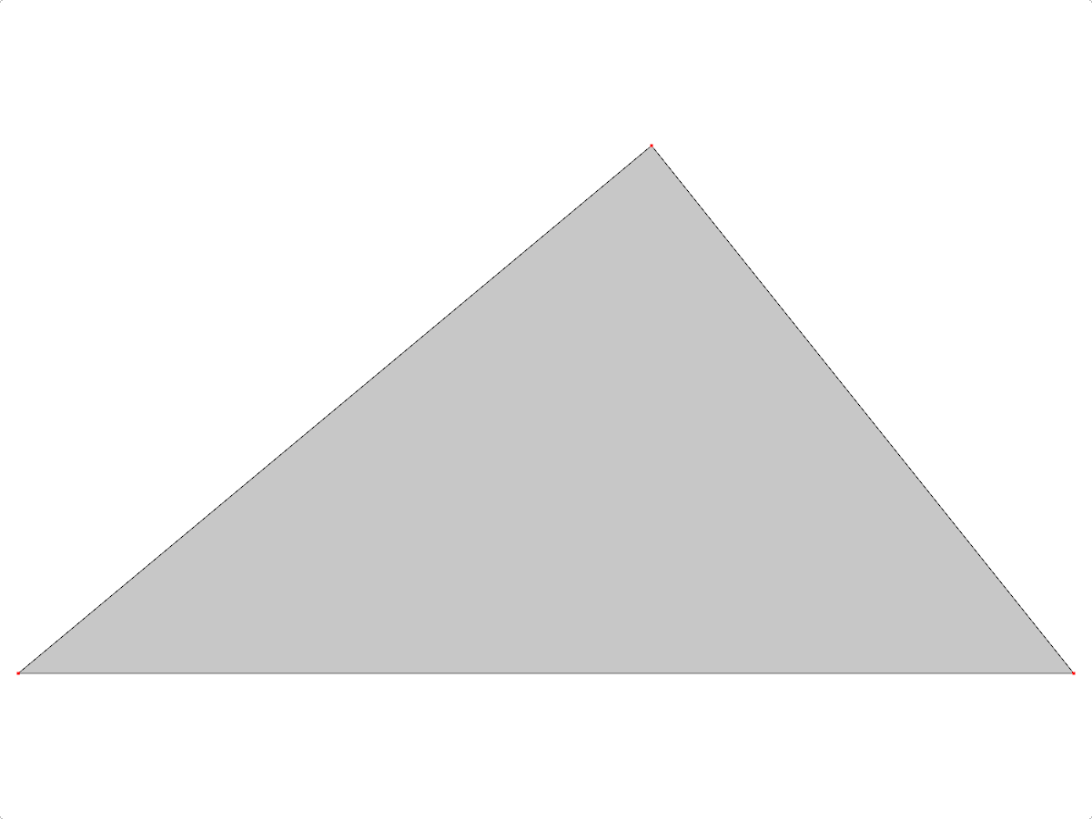 Malla de superficie visualizada mediante elementos triangulares que demuestra el análisis estructural.