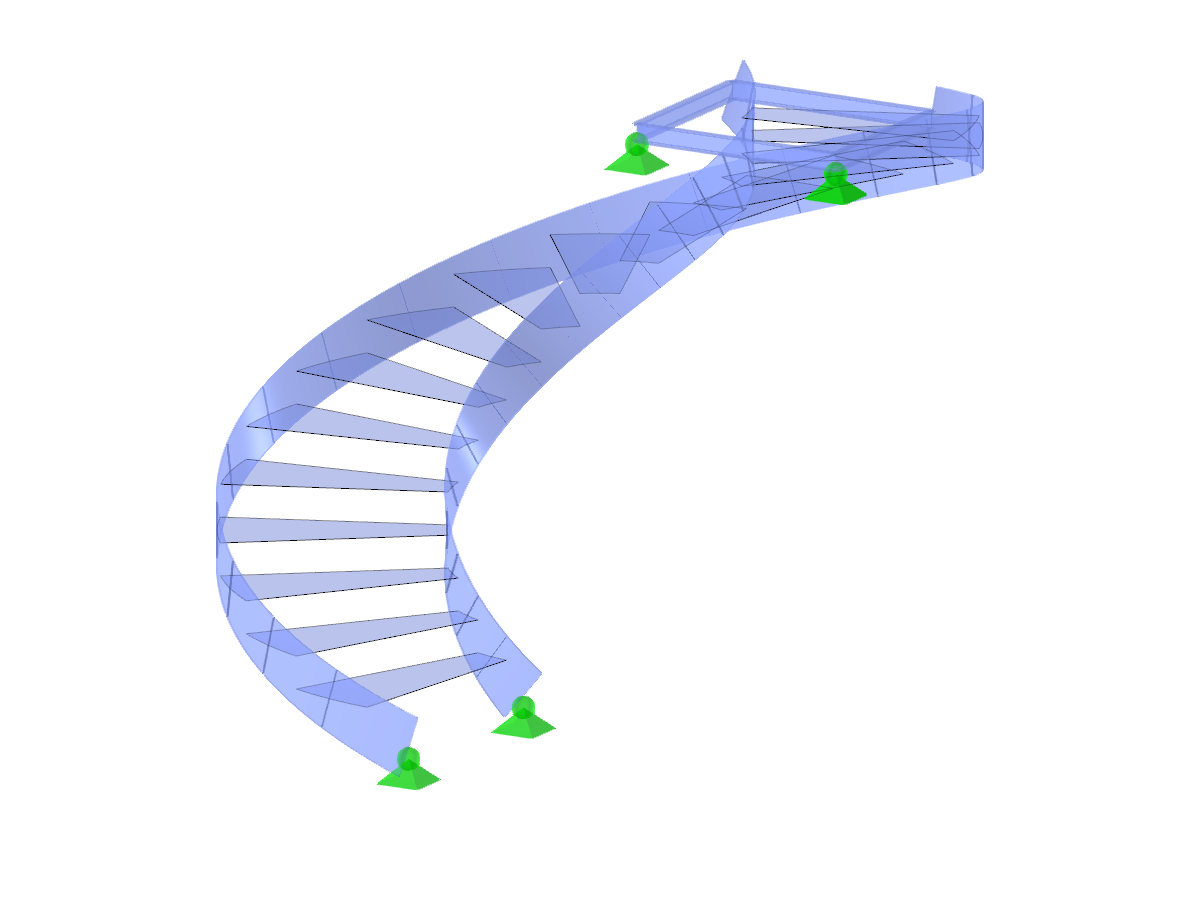 Modelo ID 3083 | STS021-crv-a | Escaleras | Circular | Arriba-derecha