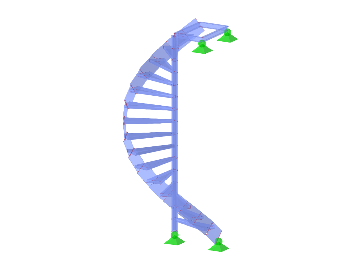 Modelo ID 3090 | STS026-plg-a | Escaleras | Espiral l Arriba-derecha