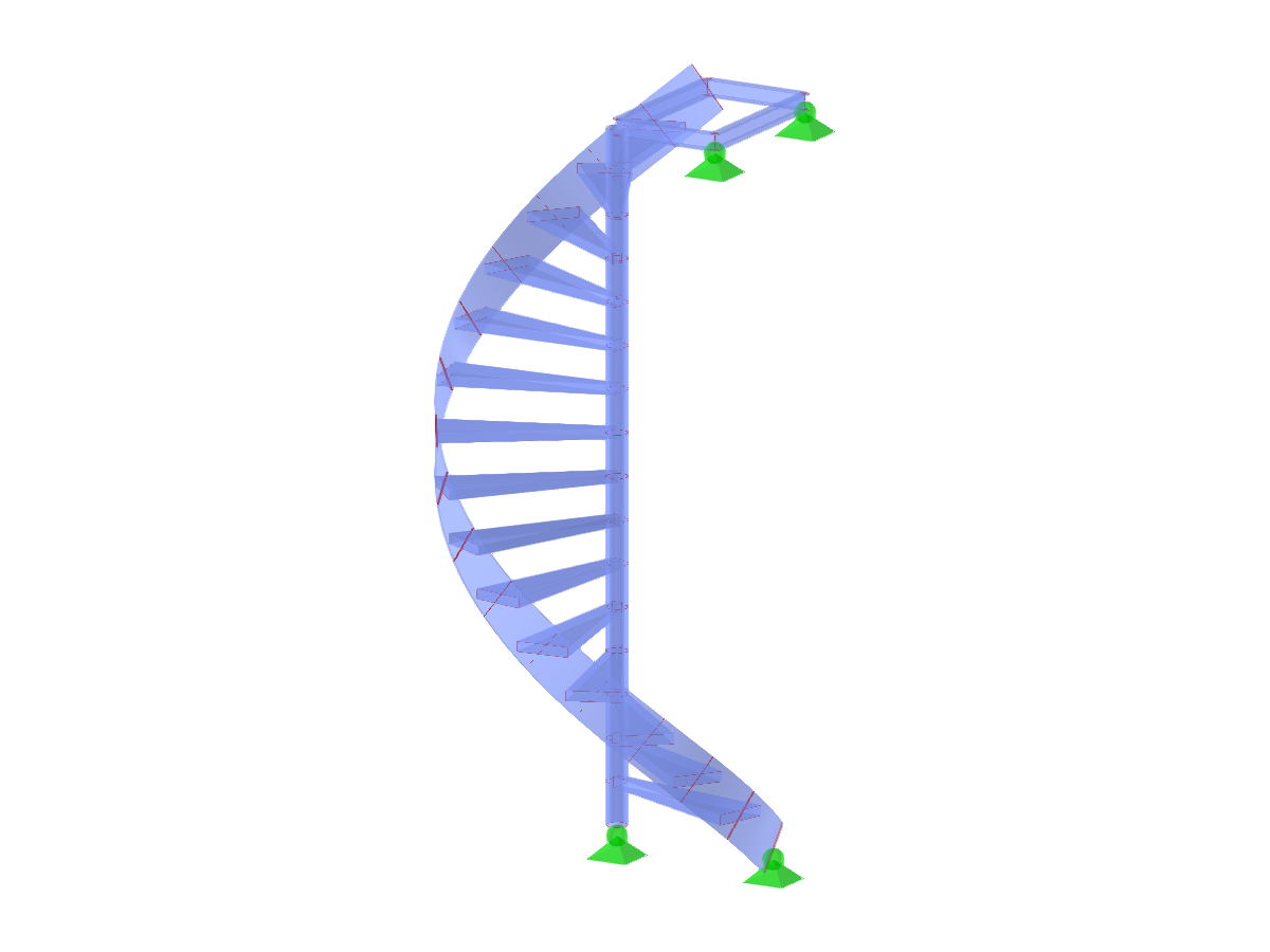 Modelo ID 3091 | STS026-crv-a | Escaleras | Espiral l Arriba-derecha