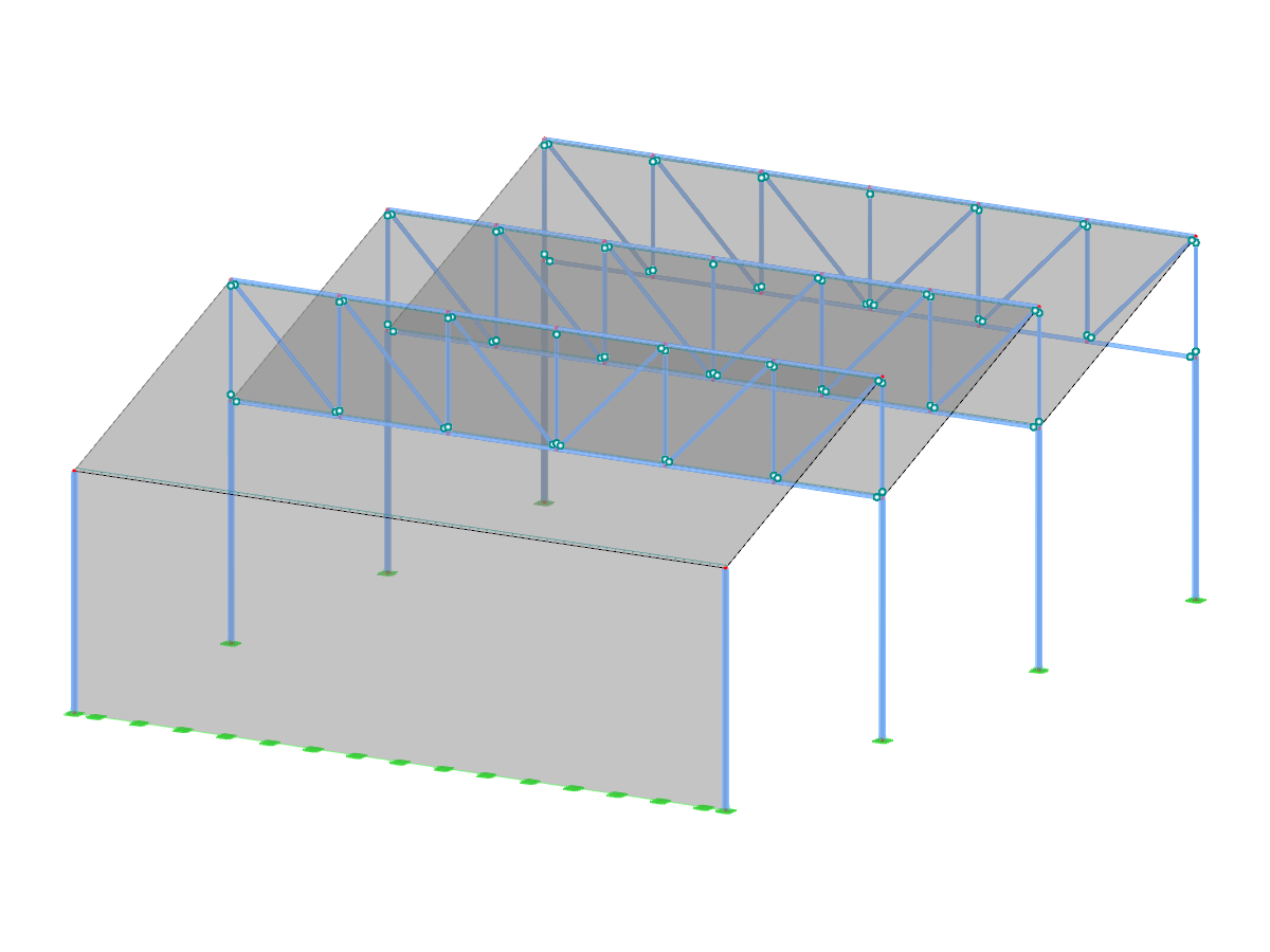 Modelo ID 3458 | FTS001 | Planos de cubierta inclinada con ambos extremos apoyados