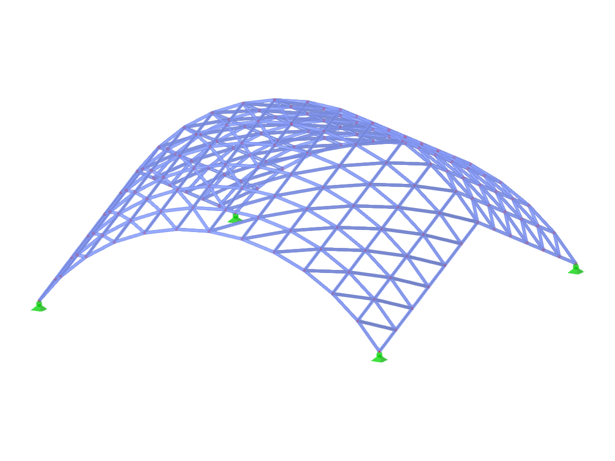 Modelo ID 3589 | TSC001 | Sistema de cerchas para planos de curvatura simple