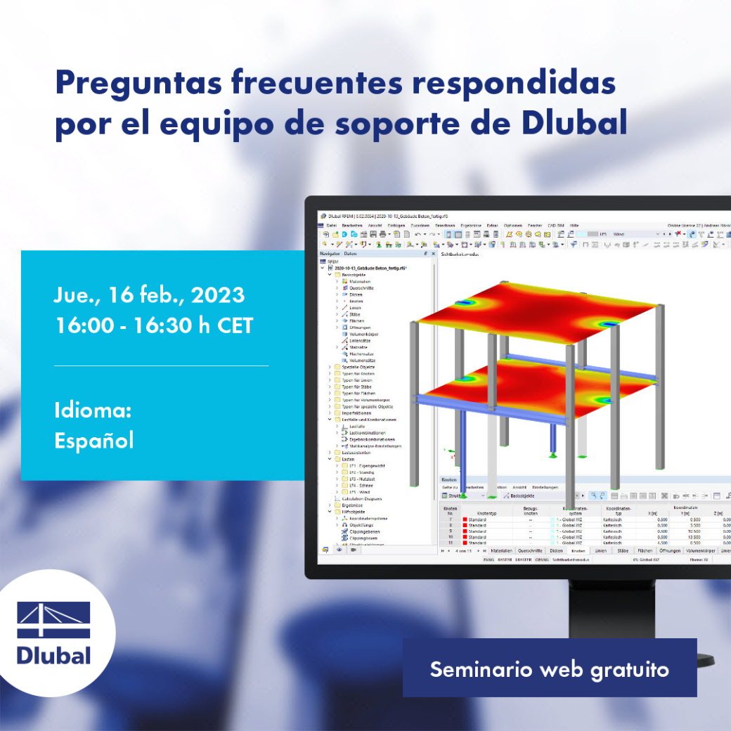 Preguntas frecuentes respondidas por el equipo de soporte de Dlubal