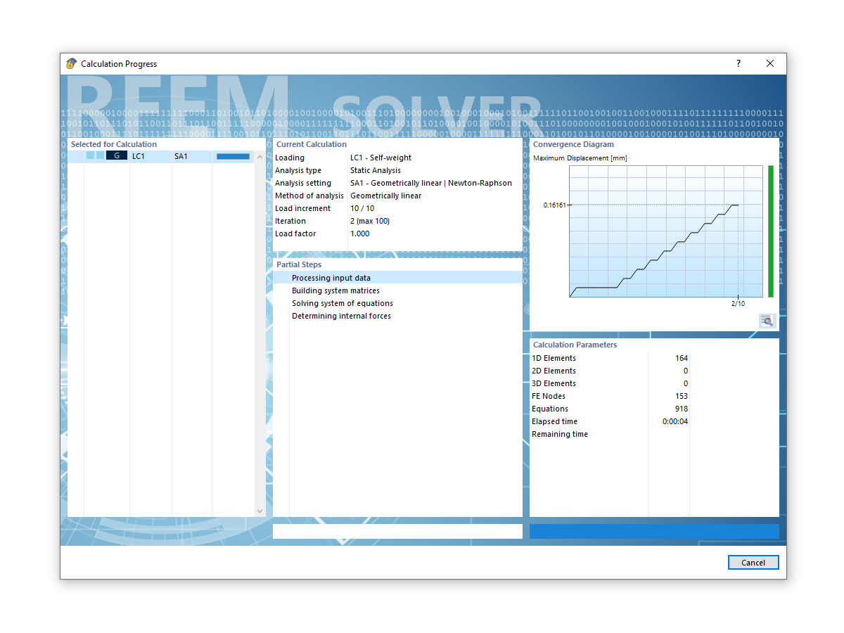 FAQ 005353 | ¿Cómo puedo abrir diagramas de cálculo en RFEM 6 o RSTAB 9 después de un cálculo exitoso?