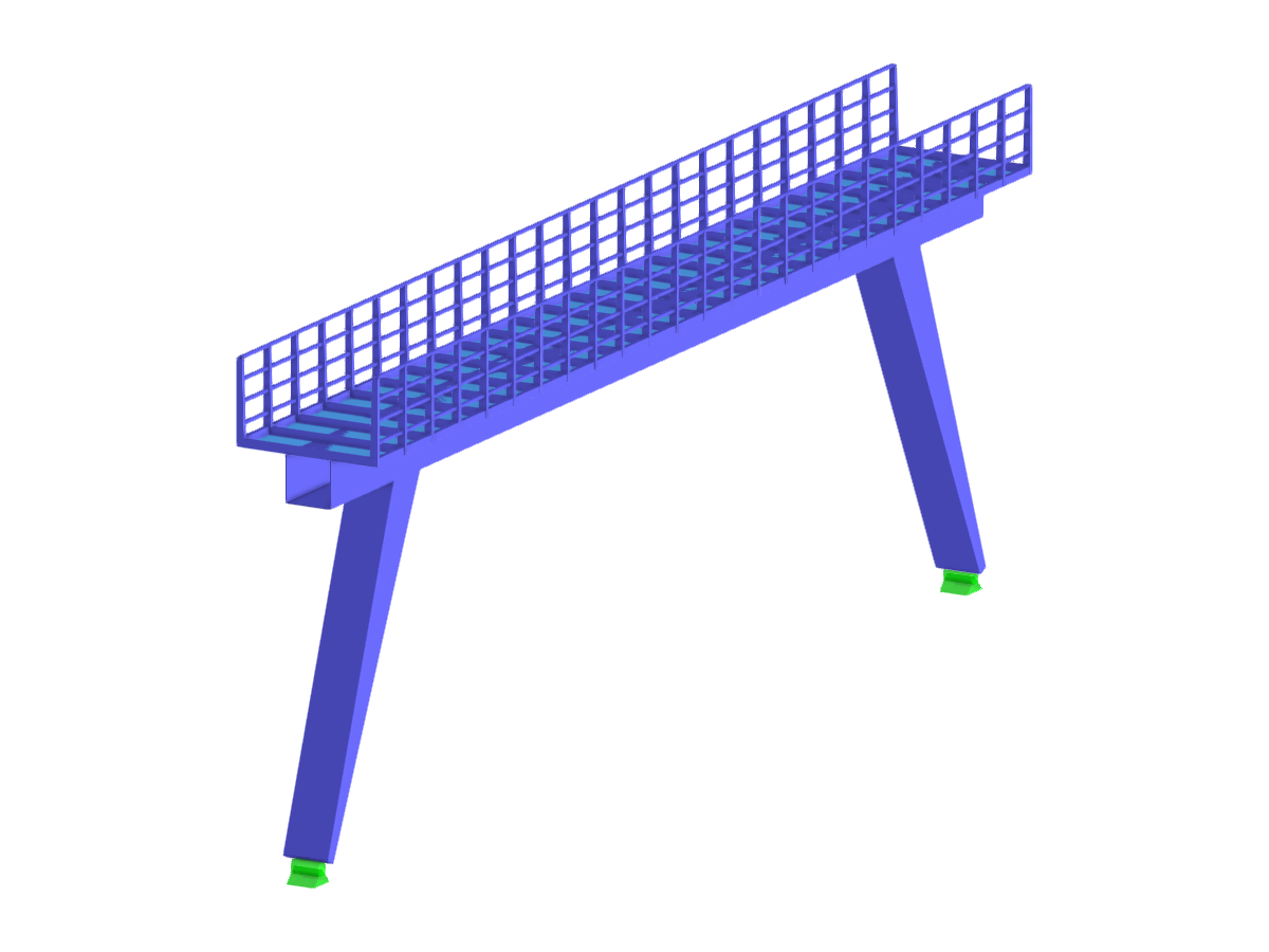 Modelo 004040 | Puente peatonal de acero
