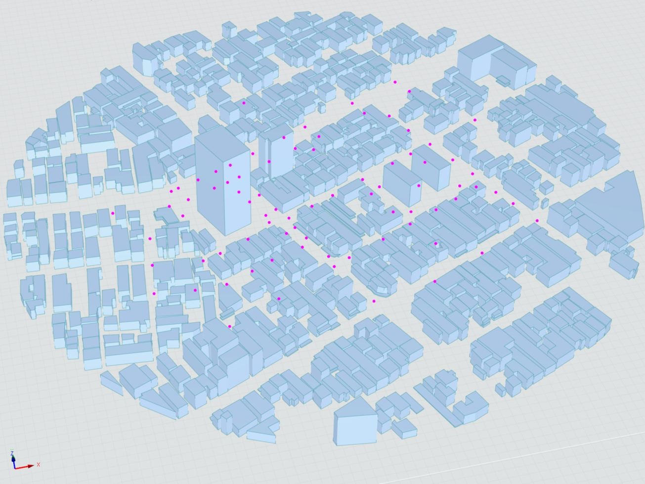 Construcción de modelos desde arriba - Estudio de caso de AIJ: Sección de la ciudad real con edificios bajos Ciudad de Niigata