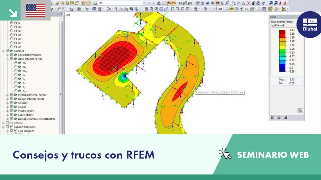 Seminario web que muestra prácticas de diseño efectivas utilizando el software RFEM.