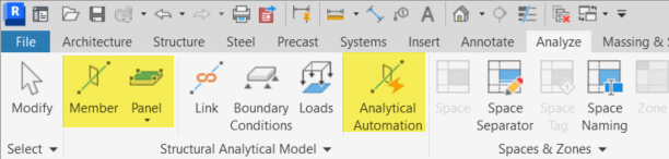 Generar modelo analítico en Revit