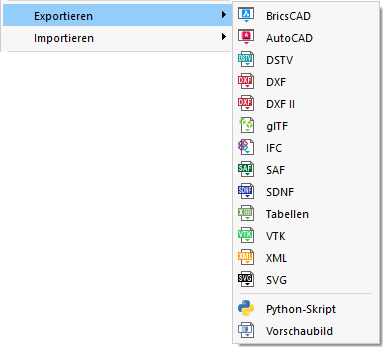 Interfaces para exportar