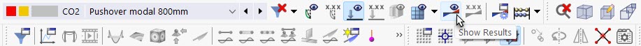 Calcular combinación de cargas con botón 'Mostrar resultados'